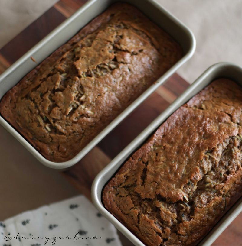 two loaves of banana bread